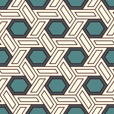 Çağdaş bal peteği geometrik deseni. Tekrarlanan altıgen ornam