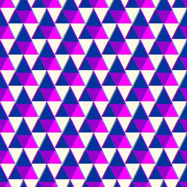 Hedendaags geometrisch patroon. Herhaalde driehoeken ornament. Moderne geo abstracte achtergrond. Naadloos oppervlakteontwerp. Mozaïekbehang. Digitaal papier, textielprint. Vectorillustratie — Stockvector