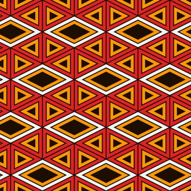Etnik, kabilesel, pürüzsüz yüzey deseni. Amerikan yerlilerinin tarzı. Tekrarlanan elmas, üçgen süsü. Geometrik şekiller motifi. Boho şık dijital kağıt, tekstil baskısı. Modern jeo duvar kağıdı.