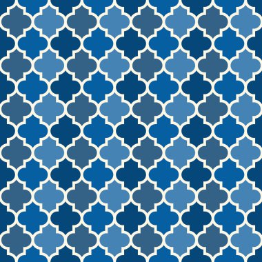 Süslü kusursuz yüzey tasarımı. Tekrarlanan mozaik döşemeli geleneksel doğu deseni. Fener motifi şekillendirir