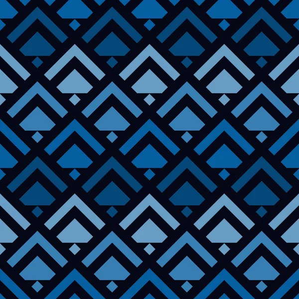 Flèches, écailles motif sans couture. Empreinte ethnique, tribale. Squama, ornement de chevrons. Tête de flèche répétée, formes triangulaires — Image vectorielle