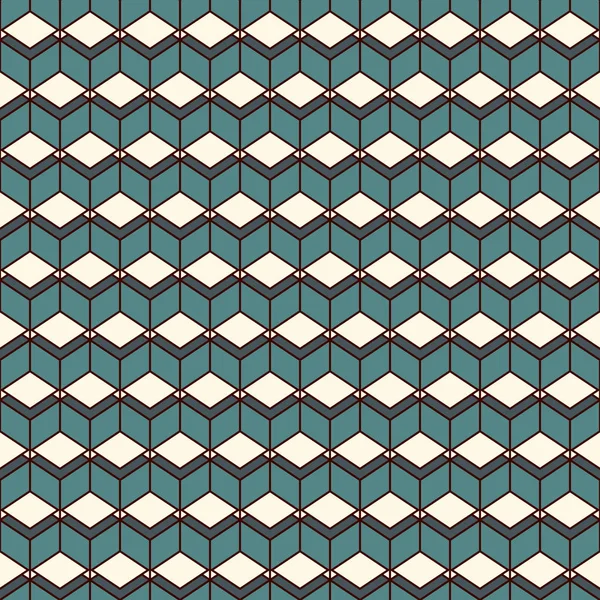 Wiederholte Diamanten Hintergrund. geometrisches nahtloses Muster mit Polygon-Tessellation. Rauten und Rauten als Motiv. — Stockvektor