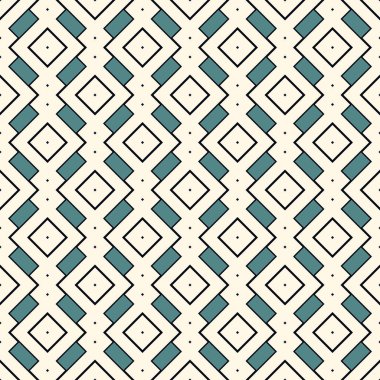 Etnik, kabilesel, pürüzsüz yüzey deseni. Tekrarlanan elmaslar ve eşkenar dörtgen motifler. Halkın geçmişi. Folklorik duvar kağıdı. Geometrik süs. Coğrafi dijital kağıt, tekstil baskısı. Vektör sanatı