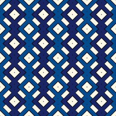 Etnik, kabilesel, pürüzsüz yüzey deseni. Tekrarlanan elmaslar ve kareler motifi. Halkın geçmişi. Folklorik duvar kağıdı. Geometrik süs. Coğrafi dijital kağıt, tekstil baskısı. Vektör sanatı