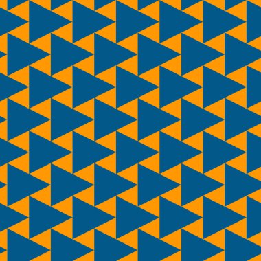 Çağdaş geometrik desen. Tekrarlanan üçgen motifi. Kusursuz yüzey tasarımı. Modern jeo soyut arkaplan. Minimalist duvar kağıdı. Basit süslemeli dijital kağıt, tekstil baskısı. Vektör sanatı