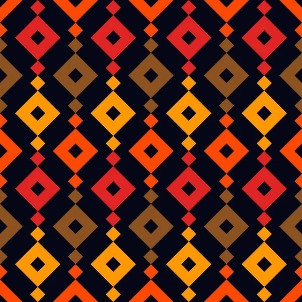 Etnik, kabilesel, pürüzsüz yüzey deseni. Tekrarlanan elmaslar ve eşkenar dörtgen motifler. Halkın geçmişi. Folklorik duvar kağıdı. Geometrik süs. Coğrafi dijital kağıt, tekstil baskısı. Vektör sanatı