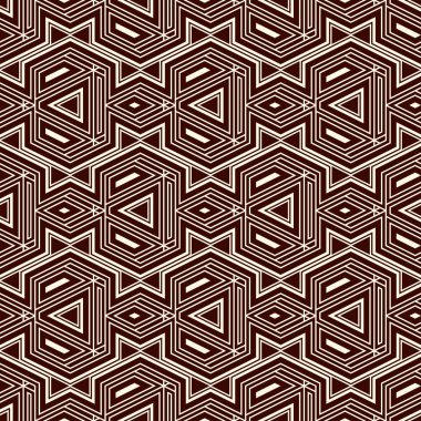 Etnik, kabilesel, pürüzsüz yüzey deseni. Amerikan yerlilerinin tarzı. Tekrarlanan geometrik şekiller motifi. Çağdaş soyut duvar kağıdı. Boho şık şebeke dijital kağıt, tekstil baskısı. Vektör sanatı