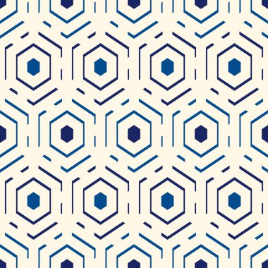 Çağdaş bal peteği geometrik deseni. Tekrarlanan altıgen süsü. Modern mozaik arka plan. Kusursuz yüzey soyut tasarımı. Geo duvar kağıdı. Dijital kağıt, tekstil baskısı. Vektör sanatı