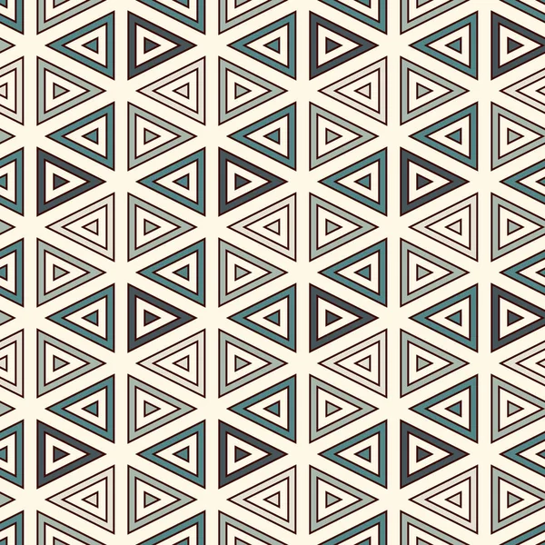 Zeitgenössisches Raster Dreiecksmotiv Wiederholte Geometrische Figuren Linien Ornament Moderne Abstrakte — Stockvektor