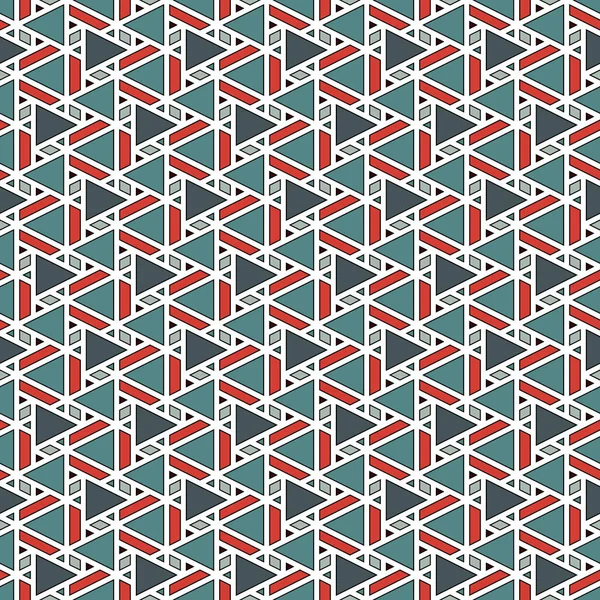 Zeitgenössische Geometrische Muster Wiederholtes Dreiecksmotiv Moderne Geo Abstrakte Hintergründe Nahtlose — Stockvektor