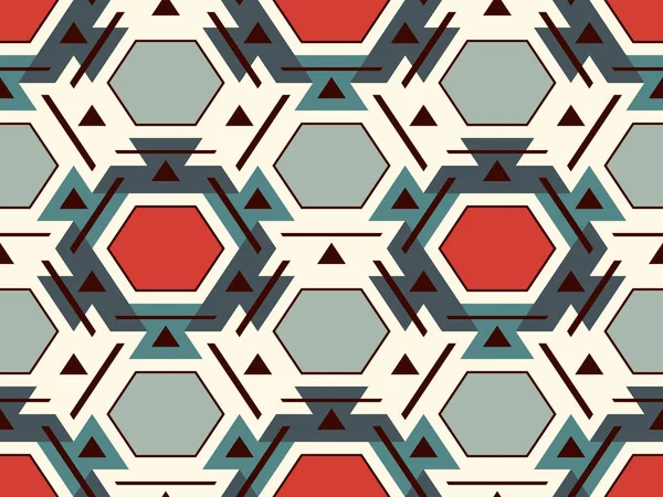 Contemporáneo Patrón Geométrico Panal Adorno Hexágono Repetido Mosaico Moderno Azulejos — Vector de stock