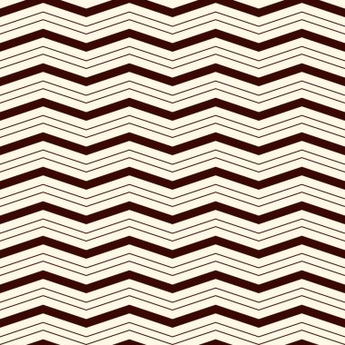 Sembol diyagonal çizgiler soyut arka plan. Klasik geometrik süslemeli Retro stil dikişsiz desen. Zigzag çizgilerinin ana hatları duvar kağıdı. Dijital kağıt, tekstil baskısı, sayfa doldurma. Vektör sanatı