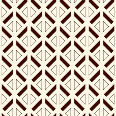 Doğrusal stil geometrik dikişsiz desen. Minimum coğrafi yüzey izi. Tekrarlanan üçgenler, geometrik şekiller motif arka plan. Klasik basit bir süs. Vektör soyut dijital kağıt
