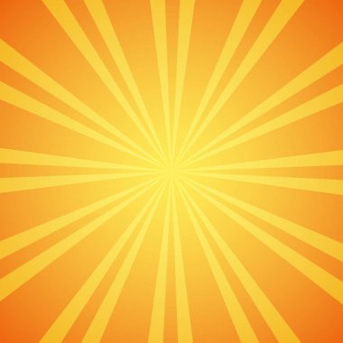 Sarı grunge sunbeam arka plan. Güneş ışınları duvar kağıdı soyut. Simetrik çizgileri süsleme ile yüzey desen tasarım. Çizgili motif. Vektör çizim