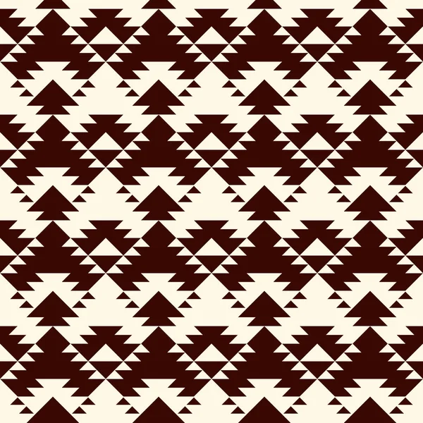 Patrón Étnico Tribal Sin Costuras Nativos Americanos Bordado Textil Estilizado — Vector de stock