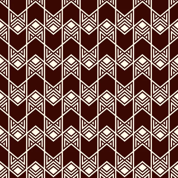 Seamless Pattern Arrow Fletching Repeated Chevrons Wallpaper Tribal Ethnic Motif — Stock Vector