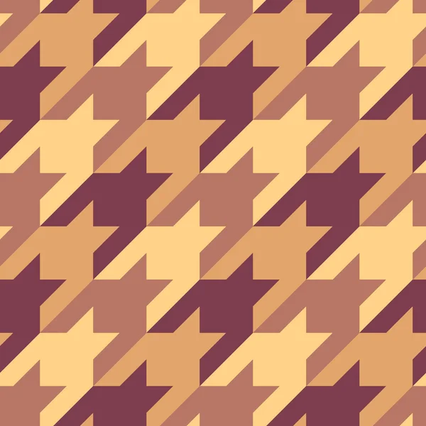 Klassisches Geometrisches Nahtloses Muster Hahnenfußschmuck Eleganter Mode Oberflächendruck Mosaikmotiv Karo — Stockvektor