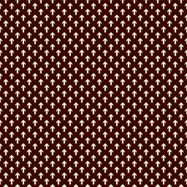 Birbirine kenetlenmiş okları olan basit bir modern baskı. Tekrarlanan işaretlerle çağdaş soyut arkaplan. Geometrik şekilli kusursuz desen. Yaratıcı Wallaper. Minimalist dijital kağıt. Vektör sanatı