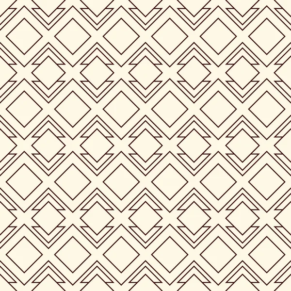Wallpaper Outline seamless pattern with geometric figures. Repeated diamond  ornamental abstract background. Ethnic and tribal motif. Grid digital  paper, textile print, page fill. Vector art 