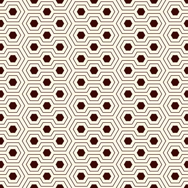 Grille Nid Abeille Fond Abstrait Décrivez Papier Peint Hexagonal Répété — Image vectorielle