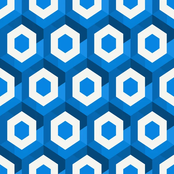 Геометрический Узор Современных Сот Многократный Орнамент Шестиугольников Современный Мозаичный Фон — стоковый вектор