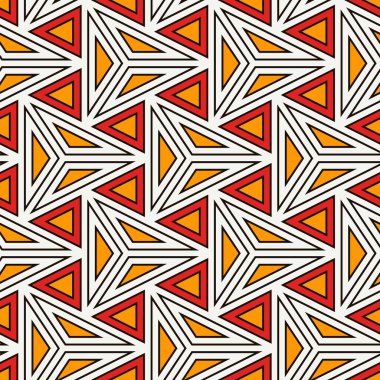 Çağdaş geometrik desen. Tekrarlanan üçgenler, çizgiler. Art deco tarzı süs. Modern jeo soyut arkaplan. Doğrusal, pürüzsüz yüzey tasarımı. Grid dijital kağıt, tekstil baskısı. Vektör duvar kağıdı