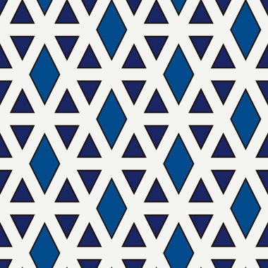 Çağdaş geometrik desen. Tekrarlanan üçgen süslemesi. Modern jeo soyut arkaplan. Kusursuz yüzey tasarımı. Mozaik duvar kağıdı. Dijital kağıt, tekstil baskısı. Vektör illüstrasyonu