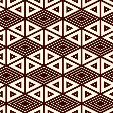 Etnik, kabilesel, pürüzsüz yüzey deseni. Amerikan yerlilerinin tarzı. Tekrarlanan elmas, üçgen süsü. Geometrik şekiller motifi. Boho şık dijital kağıt, tekstil baskısı. Modern jeo duvar kağıdı.