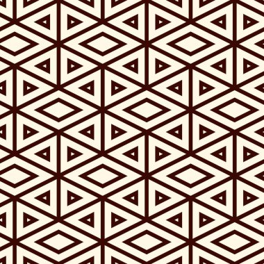 Etnik, kabilesel, pürüzsüz yüzey deseni. Amerikan yerlilerinin tarzı. Tekrarlanan elmas, üçgen süsü. Geometrik şekiller motifi. Boho şık dijital kağıt, tekstil baskısı. Modern jeo duvar kağıdı.