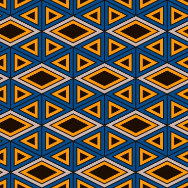 Etnik, kabilesel, pürüzsüz yüzey deseni. Amerikan yerlilerinin tarzı. Tekrarlanan elmas, üçgen süsü. Geometrik şekiller motifi. Boho şık dijital kağıt, tekstil baskısı. Modern jeo duvar kağıdı.