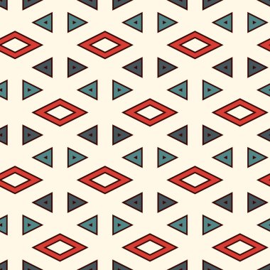 Çağdaş geometrik desen. Tekrarlanan üçgen süslemesi. Modern jeo soyut arkaplan. Kusursuz yüzey tasarımı. Mozaik duvar kağıdı. Dijital kağıt, tekstil baskısı. Vektör illüstrasyonu