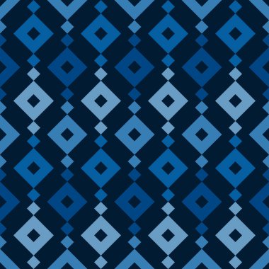 Etnik, kabilesel, pürüzsüz yüzey deseni. Tekrarlanan elmaslar ve eşkenar dörtgen motifler. Halkın geçmişi. Folklorik duvar kağıdı. Geometrik süs. Coğrafi dijital kağıt, tekstil baskısı. Vektör sanatı