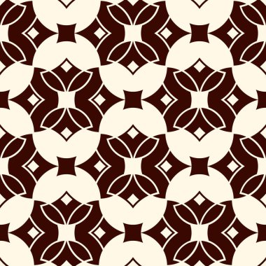 Çiçek mozaik fayans süsü. Etnik, kabile geçmişi. Süslü, pürüzsüz yüzey deseni. Tekrarlanan soyut çiçekler. Hassas tasarım duvar kağıdı. Dekoratif dijital kağıt, tekstil baskısı. Vektör sanatı