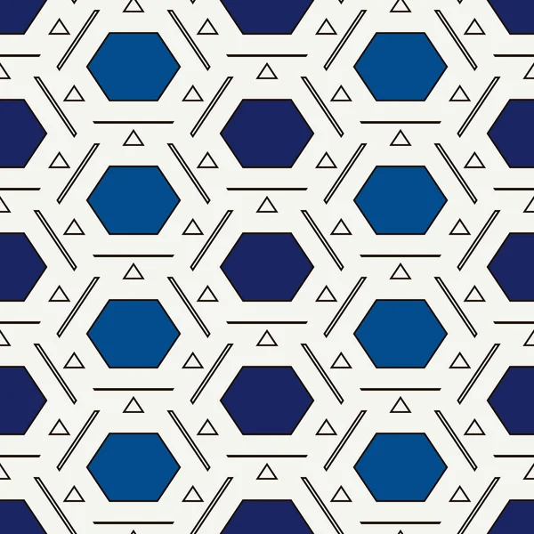 Současný Geometrický Vzorec Voštinových Hřebenů Opakovaná Šestiúhelníková Ozdoba Moderní Mozaika — Stockový vektor