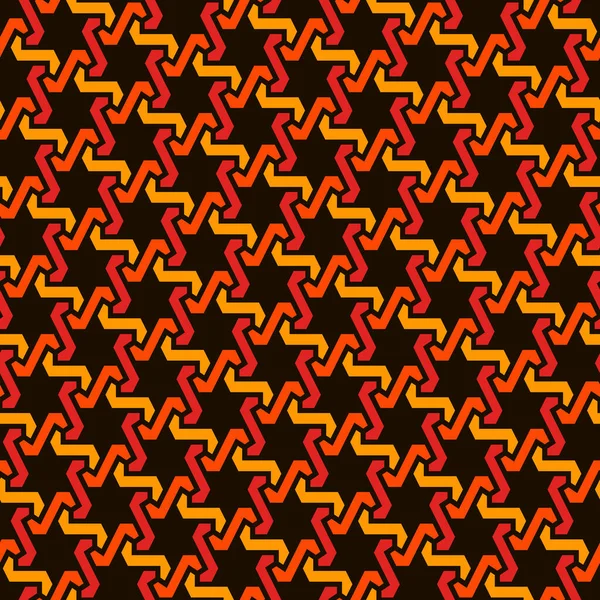 Patrón Mosaico Antiguo Oriental Adorno Étnico Figuras Geométricas Repetidas Motivo — Vector de stock