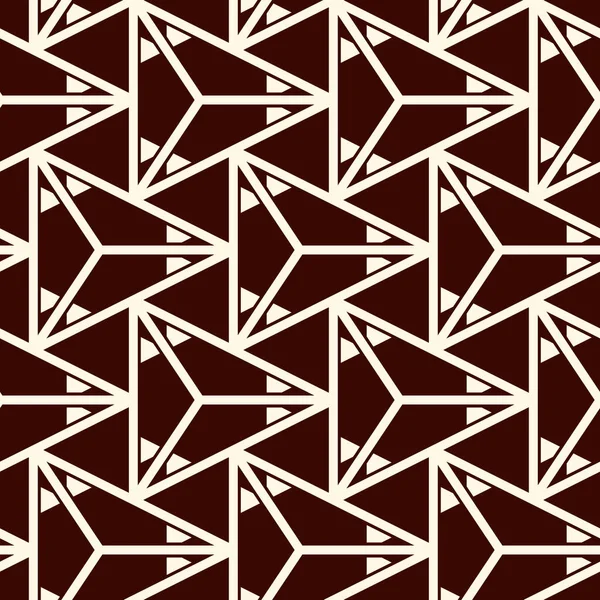 Patrón Geométrico Contemporáneo Triángulos Repetidos Motivo Diseño Superficie Sin Costuras — Vector de stock