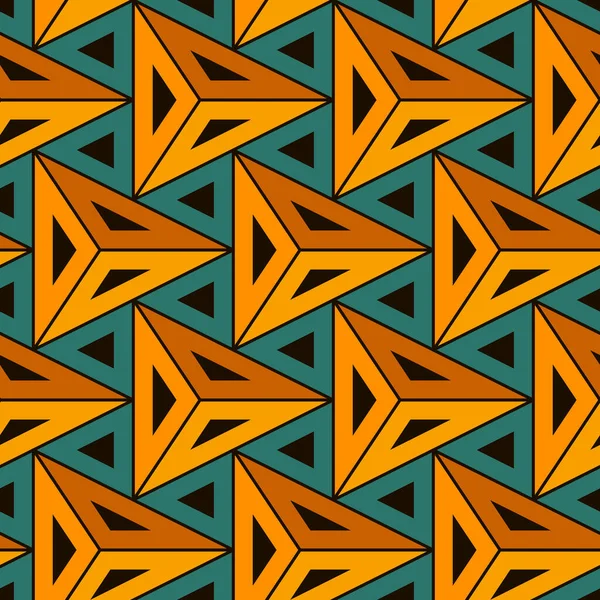 Современный Геометрический Узор Повторяющиеся Треугольные Украшения Современный Абстрактный Фон Бесшовный — стоковый вектор