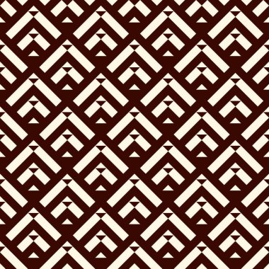 Oklar, pullar, pürüzsüz desen. Etnik, kabile baskısı. Squama, semboller. Tekrarlanan ok başı, üçgen şekilli arka plan. Amerikan yerlilerinin dekoratif duvar kağıtları. Vektör soyut dijital kağıt