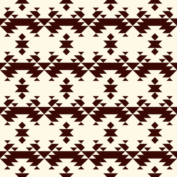 Patrón Étnico Tribal Sin Costuras Nativos Americanos Bordado Textil Estilizado — Vector de stock