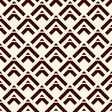 Oklar, pullar, pürüzsüz desen. Etnik, kabile baskısı. Squama, semboller. Tekrarlanan ok başı, üçgen şekilli arka plan. Amerikan yerlilerinin dekoratif duvar kağıtları. Vektör soyut dijital kağıt