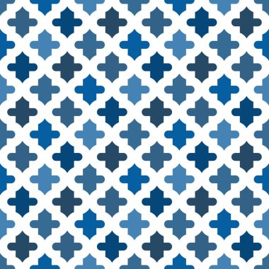 Süslü kusursuz yüzey tasarımı. Tekrarlanan mozaik döşemeli geleneksel doğu deseni. İzleme penceresi duvar kâğıdı. Fas fener motifi. Arabesk dijital kağıdı, tekstil baskısı. Vektör sanatı