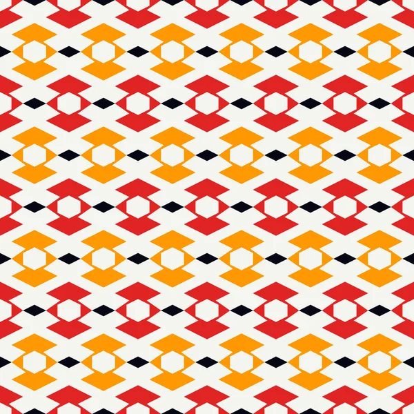 幾何学的なシームレスなパターン アフリカ風の表面印刷 ポインタ カーソルのモチーフの装飾 単純な地理的形状の背景 民族衣装の壁紙だ ベクトルアブストラクトデジタルペーパー — ストックベクタ