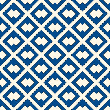 Elmas şebeke kusursuz desen. Etnik, kabilenin yüzey izleri. Geometrik süs. Tekrarlanan eşkenar dörtgen arka plan. Süslü duvar kâğıdı. Coğrafi vektör soyut çizimi