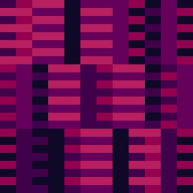 Geometrik dikişsiz desen. Bauhaus tarzı arka plan. Modüler ızgara baskısı. Düz çizgi, çizgi, çizgi, çizgi, dikdörtgen, süs. Moda çağdaş jeo duvar kağıdı. Modern soyut vektör tasarımı