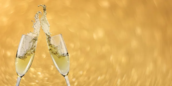 Toast champagne, Nieuwjaar — Stockfoto