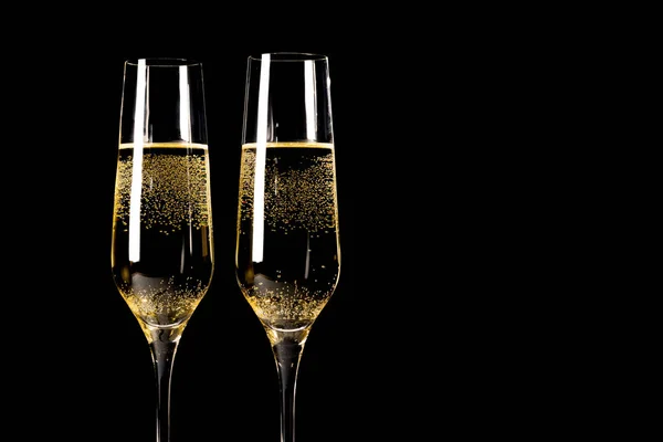 Toast champagne geïsoleerd — Stockfoto