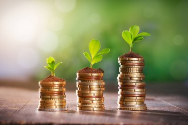 Artan para - grafik yükselişi