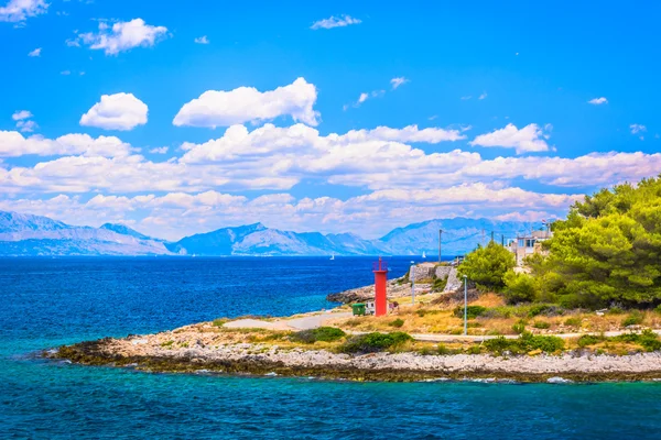 Kroatië kust zeegezicht. — Stockfoto