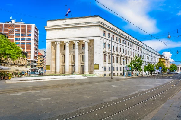 Mimari kasaba Zagreb Hırvatistan. 