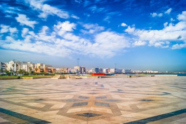 Fas Casablanca cityscape.